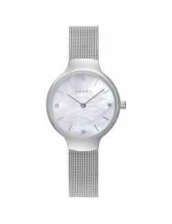 Zegarek klasyczny damski Obaku Denmark V241LXCWMC - Zegarki OBAKU