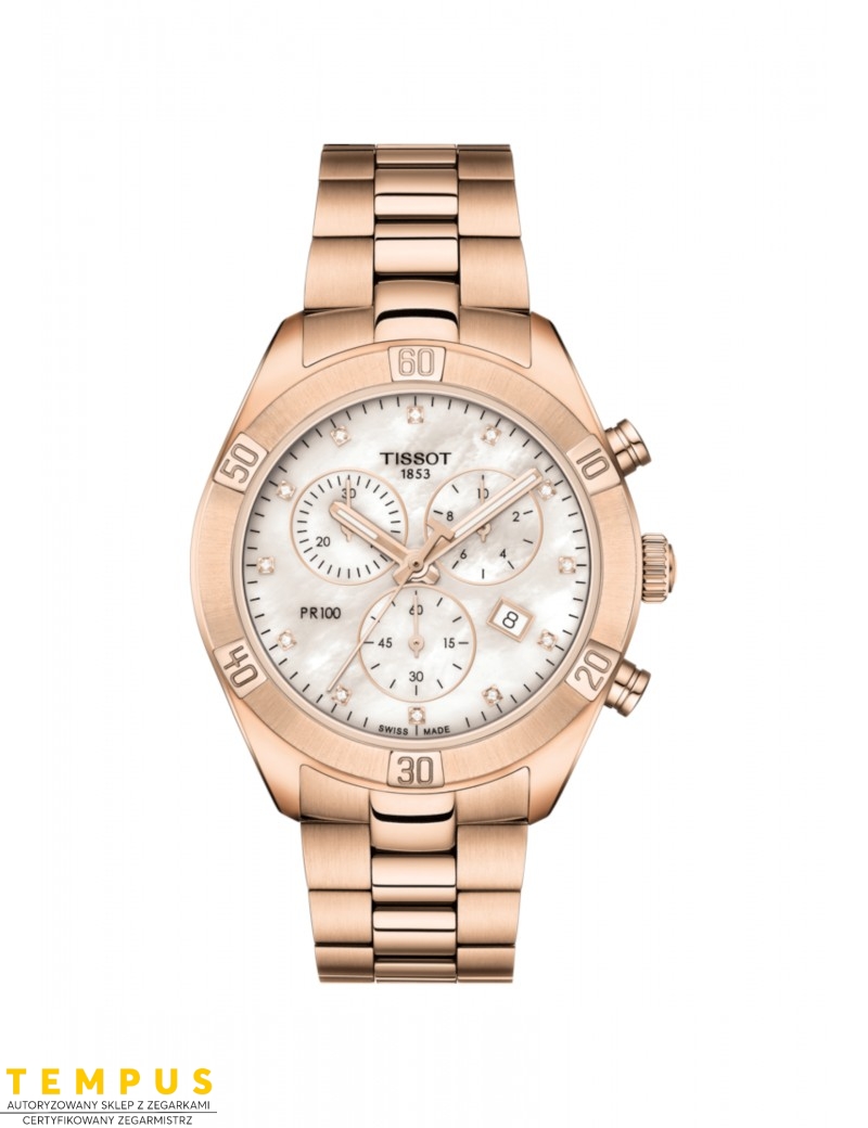 Tissot PR 100 SPORT CHIC CHRONOGRAPH T101.917.33.116.00 - Zegarki TISSOT Tissot PR 100 SPORT CHIC CHRONOGRAPH T101.917.33.116.00 - Zegarki TISSOT