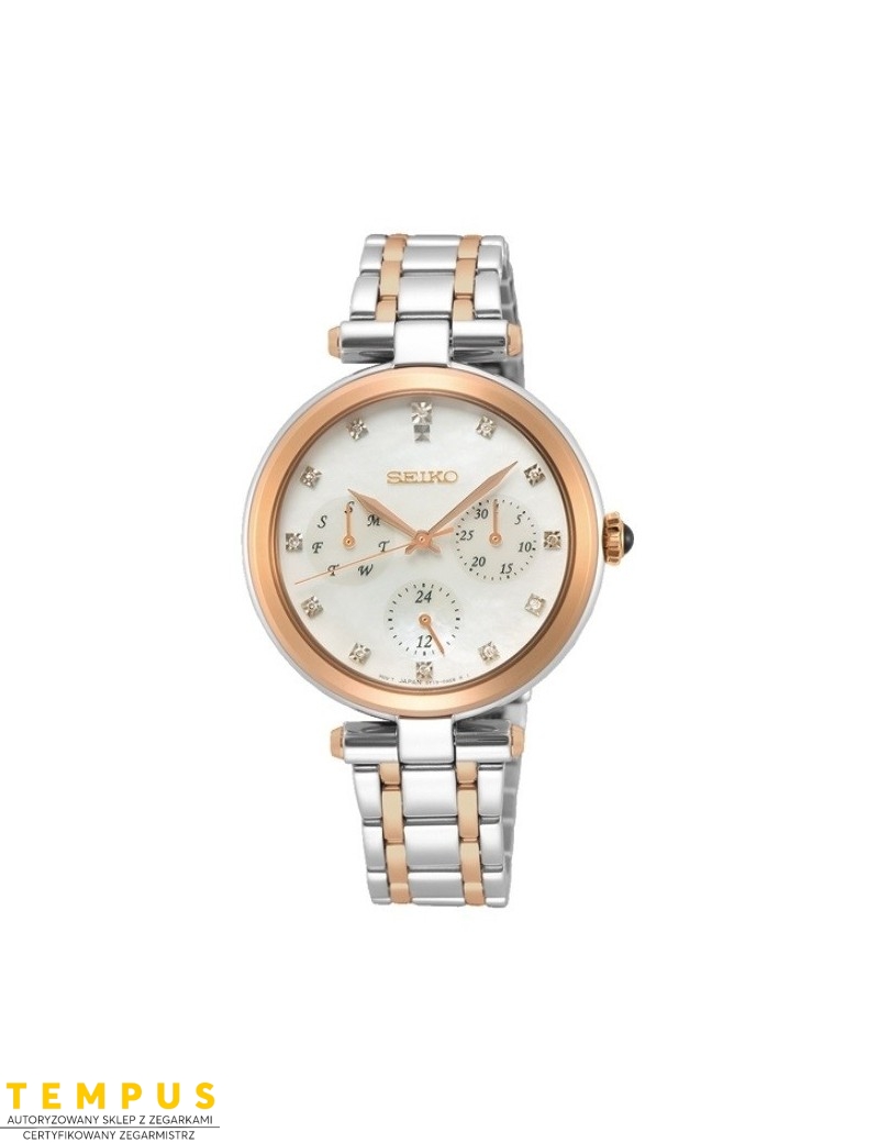 Zegarek klasyczny damski Seiko Classic Sky658P1 - Zegarki SEIKO