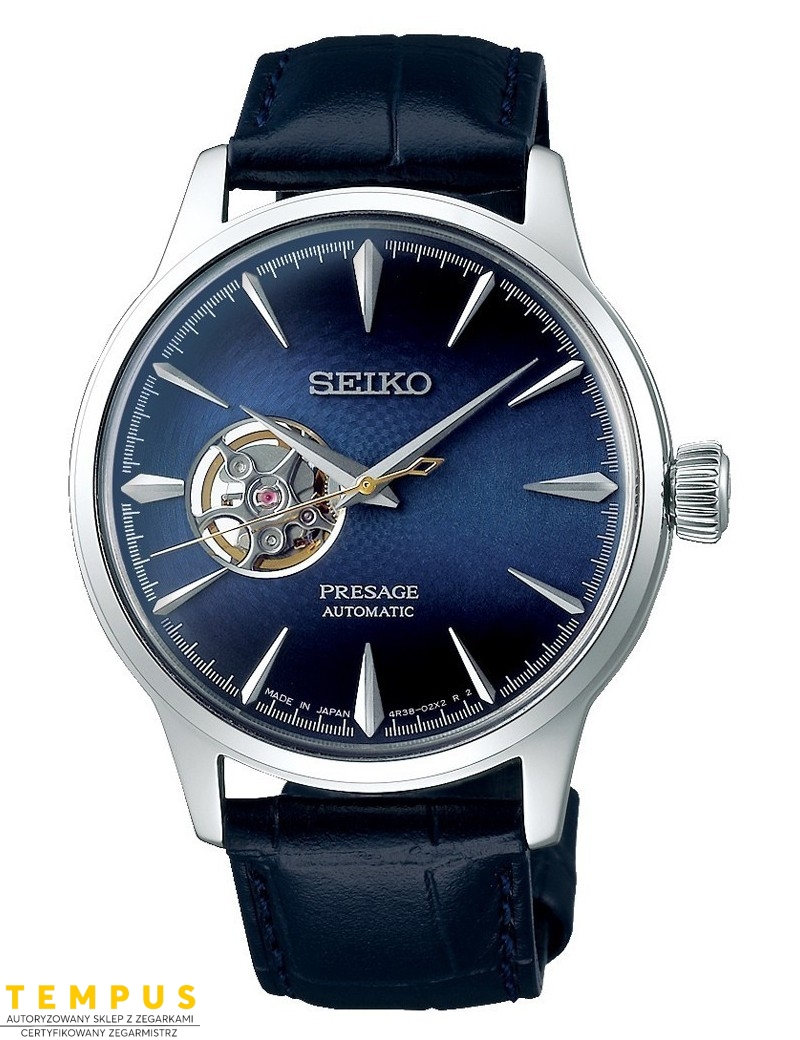 Zegarek męski Seiko Presage Automatic Ssa405J1 Open Heart - Zegarki SEIKO