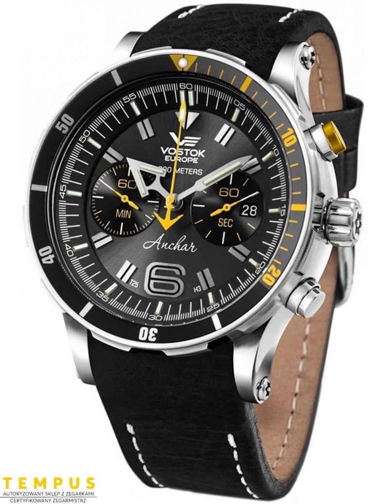 Zegarek sportowy męski Vostok Europe ANCHAR K162 Submarine 6S21-510A584 - Zegarki VOSTOK EUROPE