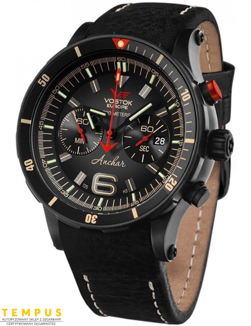 Zegarek sportowy męski Vostok Europe ANCHAR K162 Submarine 6S21-510C582 - Zegarki VOSTOK EUROPE Zegarek sportowy męski Vostok Europe ANCHAR K162 Submarine 6S21-510C582 - Zegarki VOSTOK EUROPE