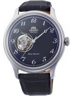 Zegarek klasyczny, elegancki męski Orient Bambino Automatic RA-AG0015L10B Open Heart - Zegarki ORIENT