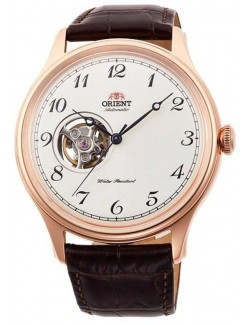 Zegarek klasyczny, elegancki męski Orient Bambino Automatic RA-AG0012S10B Open Heart - Zegarki ORIENT