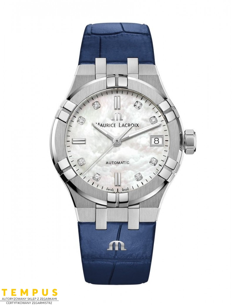 Zegarek casual damski Maurice Lacroix Aikon Automatic AI6006-SS001-170-2 Diamonds - Zegarki MAURICE LACROIX Zegarek casual damski Maurice Lacroix Aikon Automatic AI6006-SS001-170-2 Diamonds - Zegarki MAURICE LACROIX