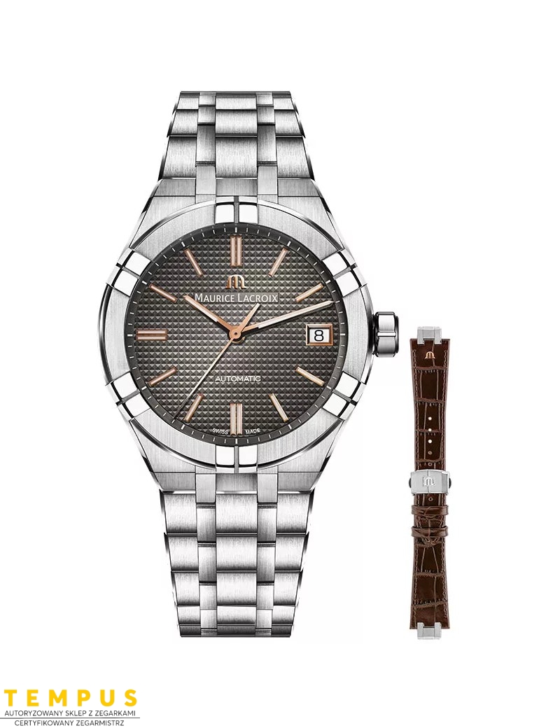 Zegarek casual męski Maurice Lacroix Aikon Automatic AI6007-SS002-331-2 - Zegarki MAURICE LACROIX