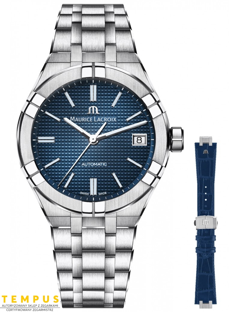 Zegarek casual męski Maurice Lacroix Aikon Automatic AI6007-SS002-430-2 - Zegarki MAURICE LACROIX