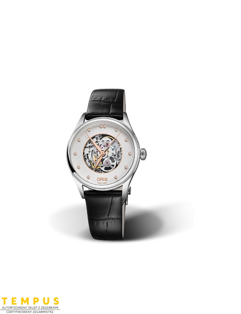 Zegarek damski Oris Artelier Skeleton Diamonds 01 560 7724 4031-07 5 17 64Fc - Zegarki ORIS