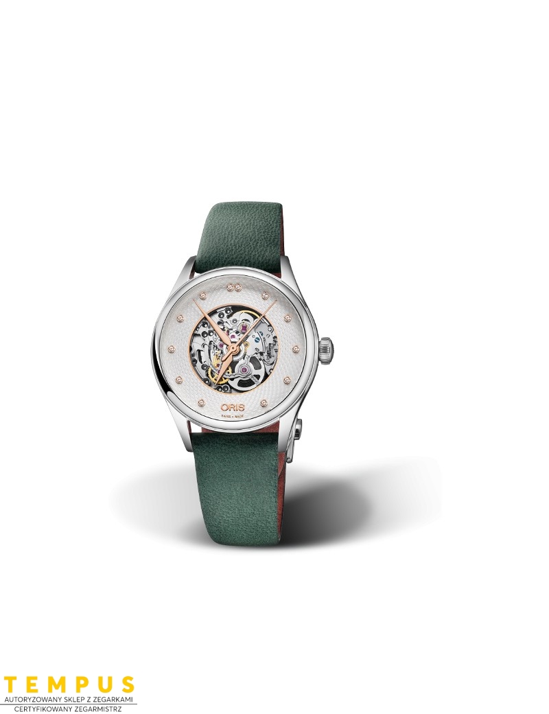 Zegarek damski Oris Artelier Skeleton Diamonds 01 560 7724 4031-07 5 17 35Fc - Zegarki ORIS