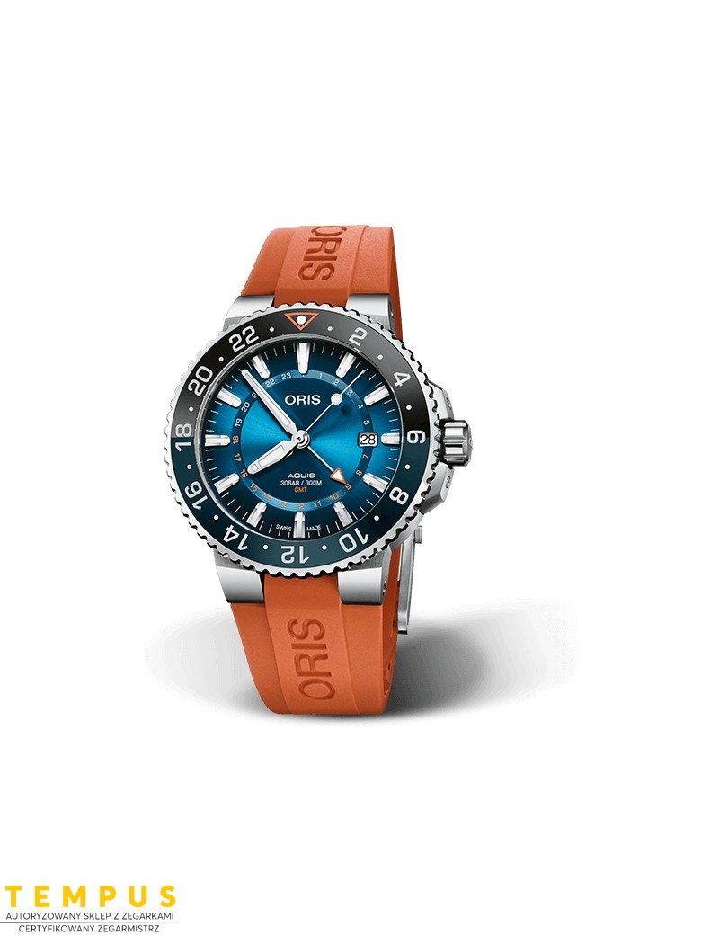 Zegarek sportowy męski Oris Aquis Ii Gmt Date Carysfort Reef Limited Edition 01 798 7754 4185-Set Rs - Zegarki ORIS Zegarek sportowy męski Oris Aquis Ii Gmt Date Carysfort Reef Limited Edition 01 798 7754 4185-Set Rs - Zegarki ORIS