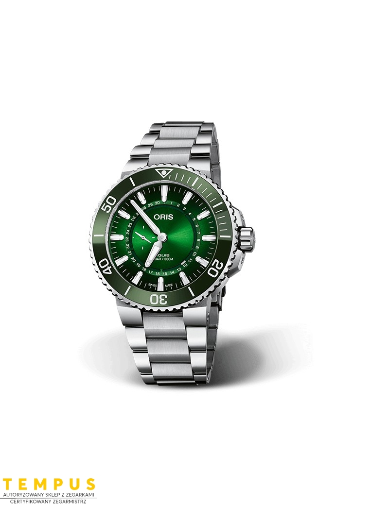 Zegarek sportowy męski Oris Aquis Ii Small Second Date Hangang River Limited Edition 01 743 7734 4187-Set - Zegarki ORIS