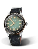 Zegarek sportowy męski Oris Divers Sixty-Five Bronze Bezel Momotaro Jeans Special Edition 01 733 7707 4337-Set - Zegarki ORIS
