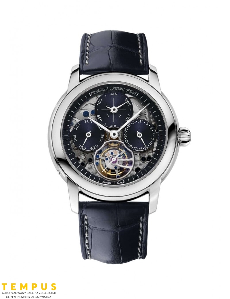 Frederique Constant CLASSIC TOURBILLON Perpetual Calendar Manufacture FC-975N4H6 - Zegarki FREDERIQUE CONSTANT