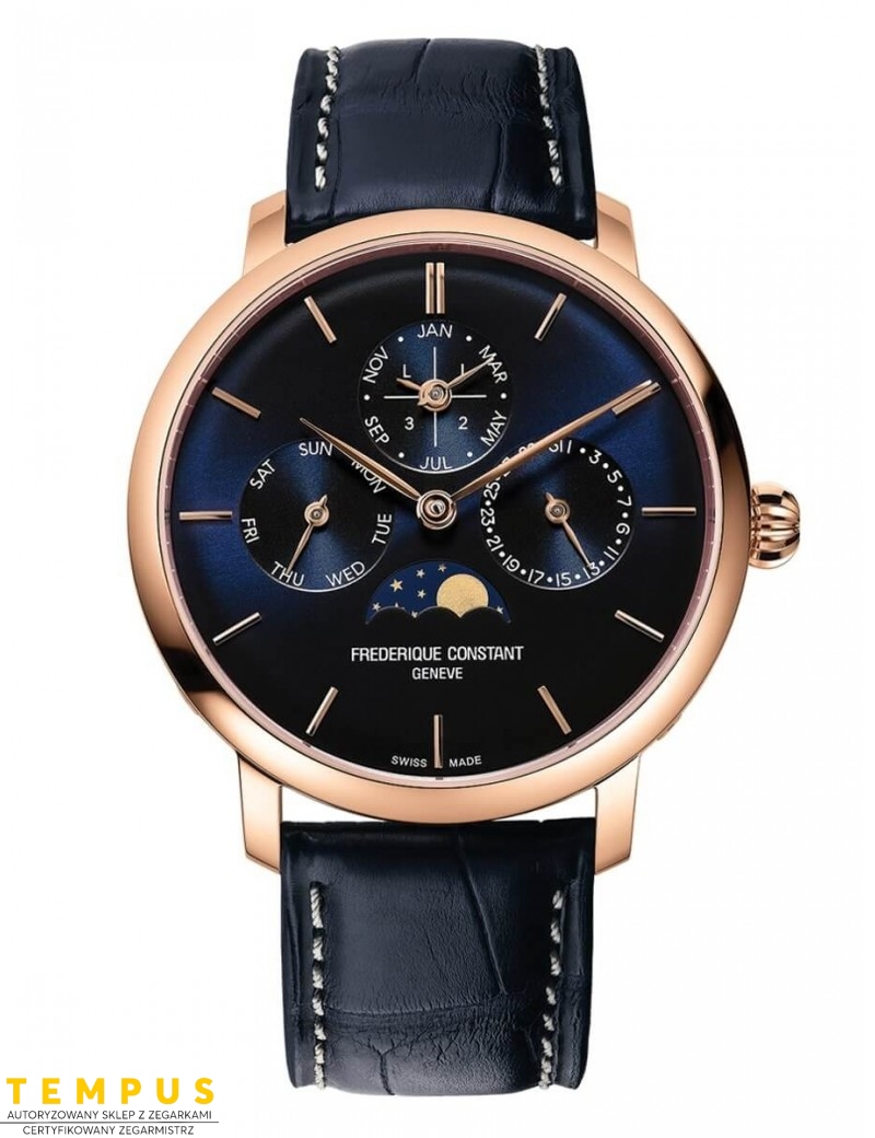 Frederique Constant SLIMLINE Perpetual Calendar Manufacture FC-775N4S4 - Zegarki FREDERIQUE CONSTANT Frederique Constant SLIMLINE Perpetual Calendar Manufacture FC-775N4S4 - Zegarki FREDERIQUE CONSTANT