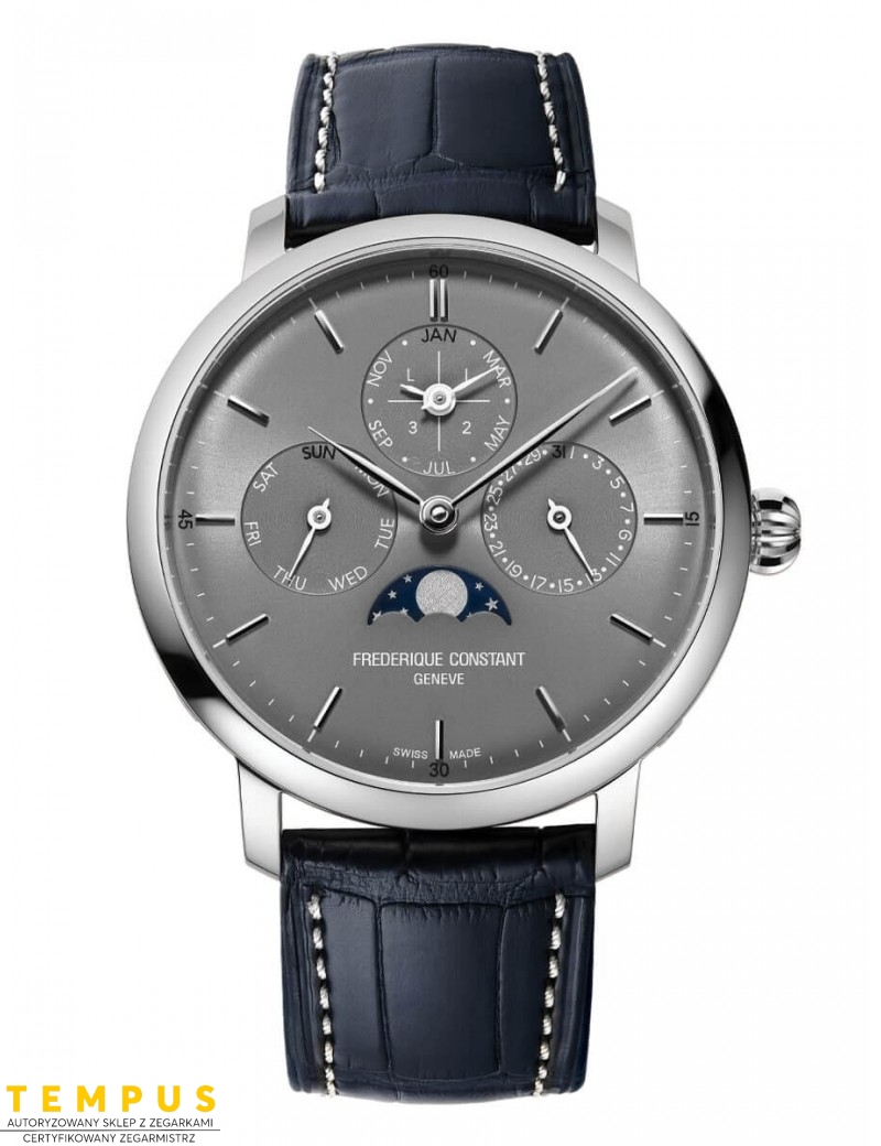 Frederique Constant SLIMLINE Perpetual Calendar Manufacture FC-775G4S6 - Zegarki FREDERIQUE CONSTANT Frederique Constant SLIMLINE Perpetual Calendar Manufacture FC-775G4S6 - Zegarki FREDERIQUE CONSTANT