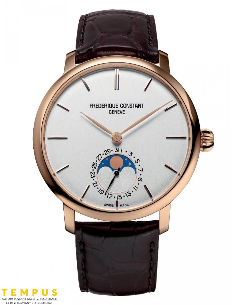 Frederique Constant SLIMLINE MOONPHASE Manufacture FC-705V4S4 - Zegarki FREDERIQUE CONSTANT Frederique Constant SLIMLINE MOONPHASE Manufacture FC-705V4S4 - Zegarki FREDERIQUE CONSTANT