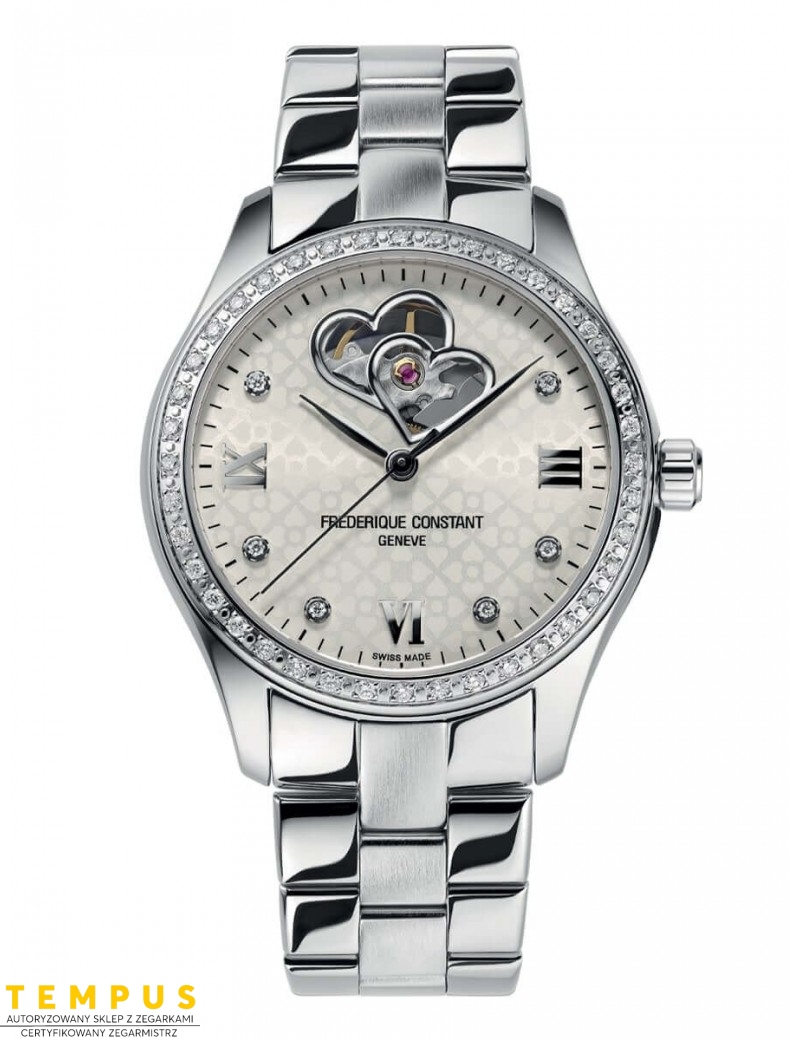 Frederique Constant LADIES Automatic DOUBLE HEART BEAT FC-310WDHB3BD6B Diamonds - Zegarki FREDERIQUE CONSTANT Frederique Constant LADIES Automatic DOUBLE HEART BEAT FC-310WDHB3BD6B Diamonds - Zegarki FREDERIQUE CONSTANT