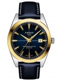 Tissot Gentleman Powermatic 80 Silicium Solid 18K GOLD BEZEL T927.407.46.041.01 - Zegarki TISSOT