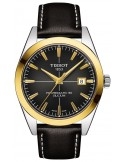 Tissot Gentleman Powermatic 80 Silicium Solid 18K GOLD BEZEL T927.407.46.061.01 - Zegarki TISSOT