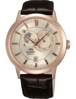 Zegarek klasyczny męski Orient FET0P001W0 Sun & Moon Automatic - Zegarki ORIENT