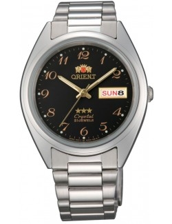 Zegarek klasyczny, elegancki męski, unisex Orient FAB00003B9 Three Stars Crystal - Zegarki ORIENT