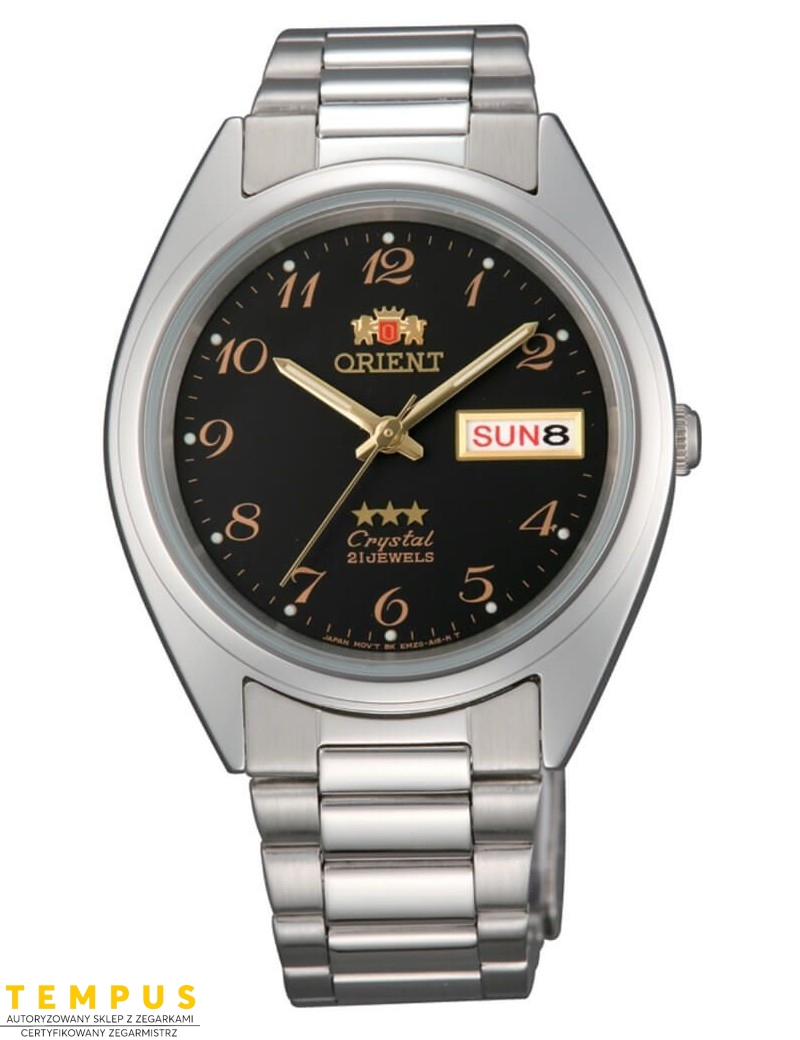 Zegarek klasyczny, elegancki męski, unisex Orient FAB00003B9 Three Stars Crystal - Zegarki ORIENT Zegarek klasyczny, elegancki męski, unisex Orient FAB00003B9 Three Stars Crystal - Zegarki ORIENT