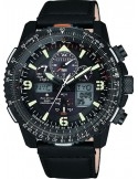 Zegarek sportowy, lotniczy męski Citizen RADIO CONTROLLED JY8085-14H na pasku