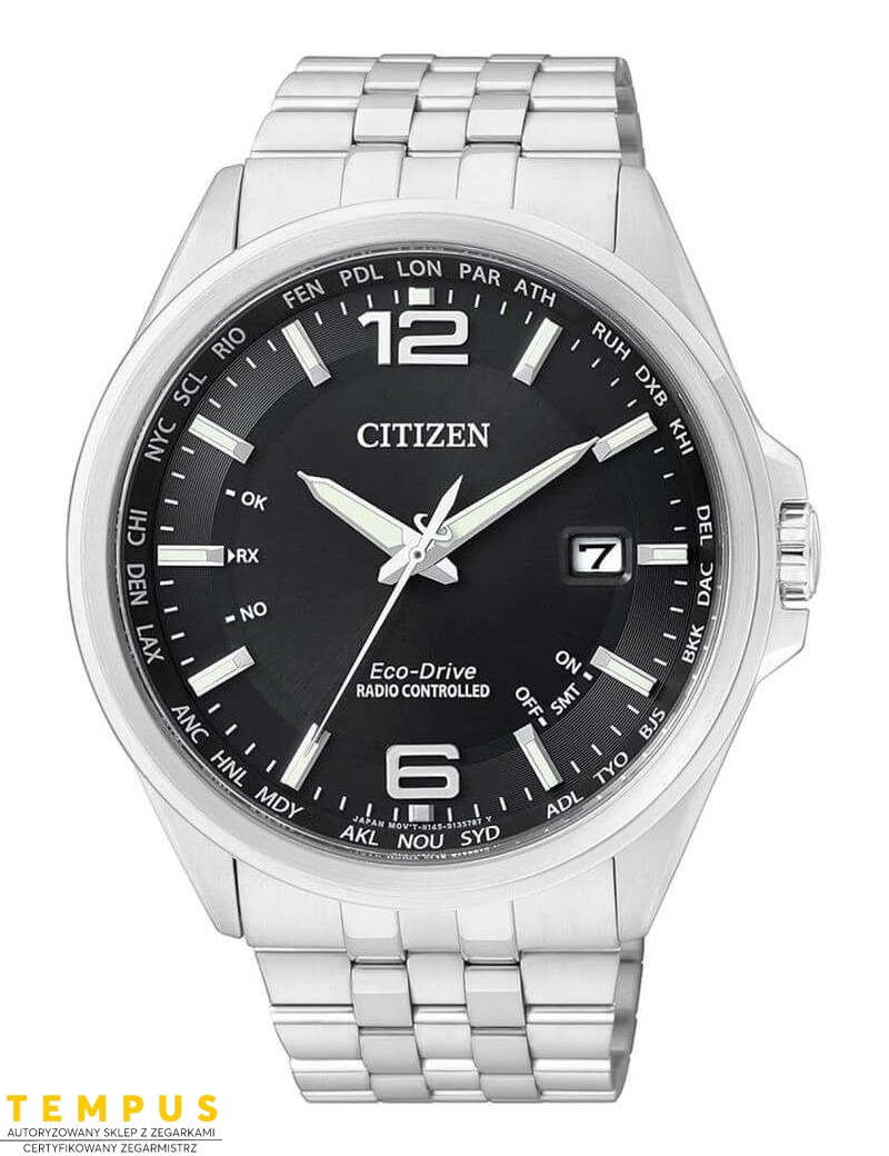 Zegarek męski Citizen RADIO CONTROLLED CB0010-88E na bransolecie