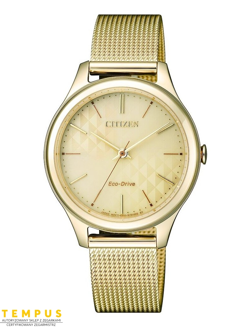 Zegarek klasyczny damski Citizen ELEGANCE EM0502-86P na bransolecie Zegarek klasyczny damski Citizen ELEGANCE EM0502-86P na bransolecie