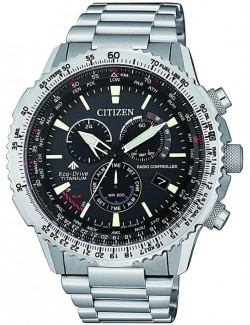 Zegarek sportowy męski Citizen Promaster RADIO CONTROLLED CB5010-81E Titanium na bransolecie