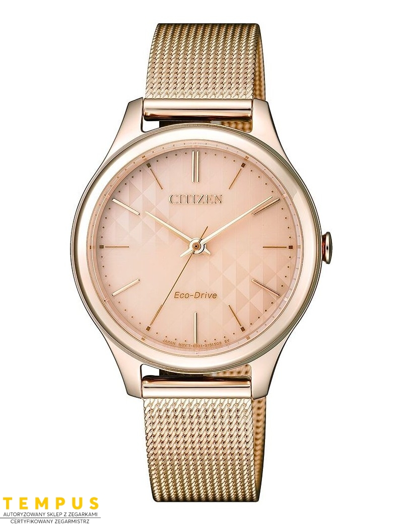 Zegarek klasyczny damski Citizen Classic Lady Elegance EM0503-83X na bransolecie Zegarek klasyczny damski Citizen Classic Lady Elegance EM0503-83X na bransolecie