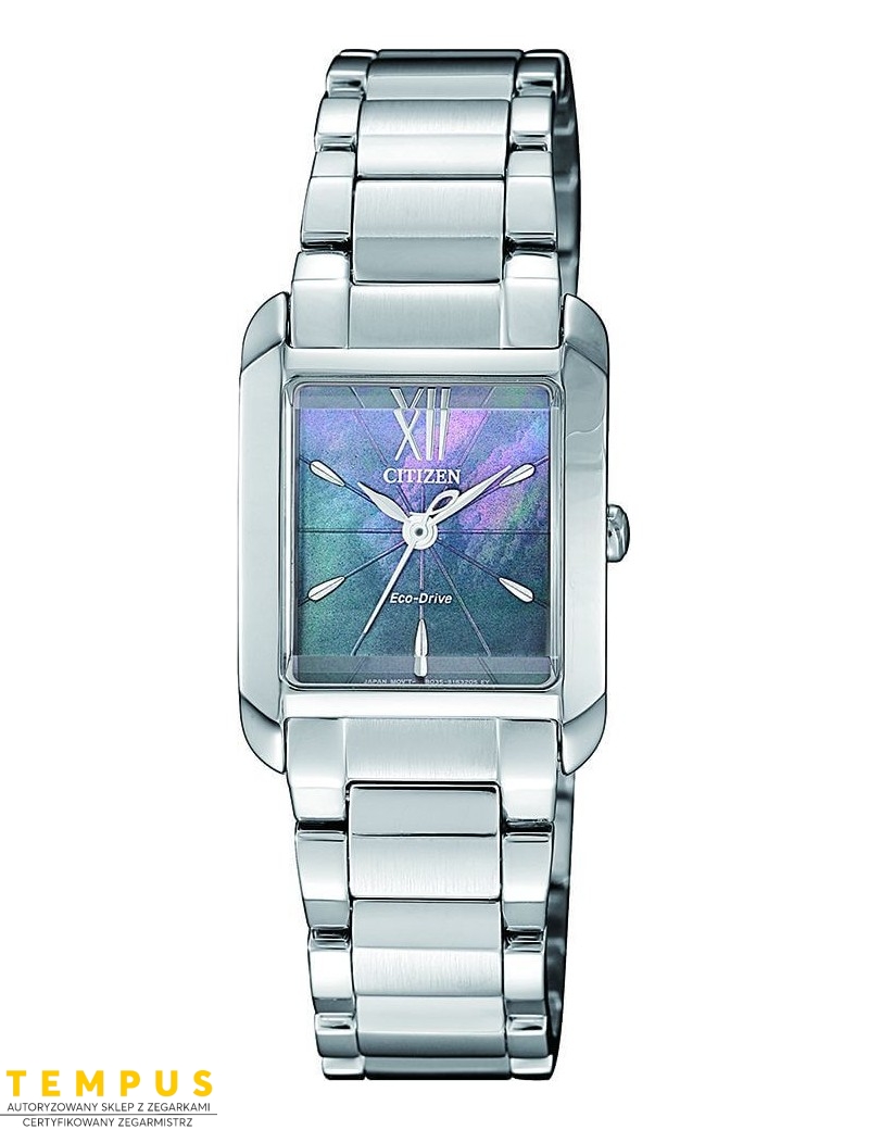 Zegarek klasyczny damski Citizen Lady Square EW5551-81N na bransolecie Zegarek klasyczny damski Citizen Lady Square EW5551-81N na bransolecie