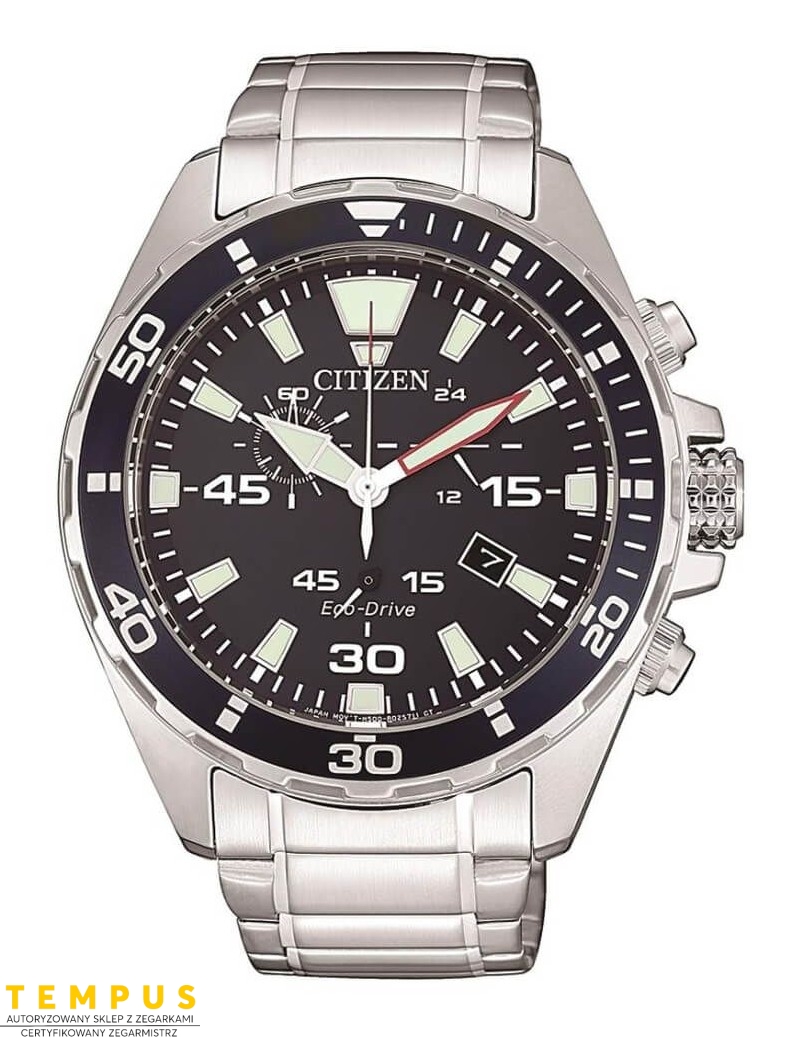 Zegarek męski Citizen Chrono AT2431-87L na bransolecie Zegarek męski Citizen Chrono AT2431-87L na bransolecie
