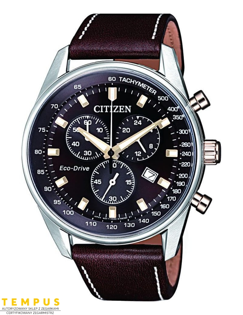 Zegarek męski Citizen Chrono AT2396-19X na pasku Zegarek męski Citizen Chrono AT2396-19X na pasku