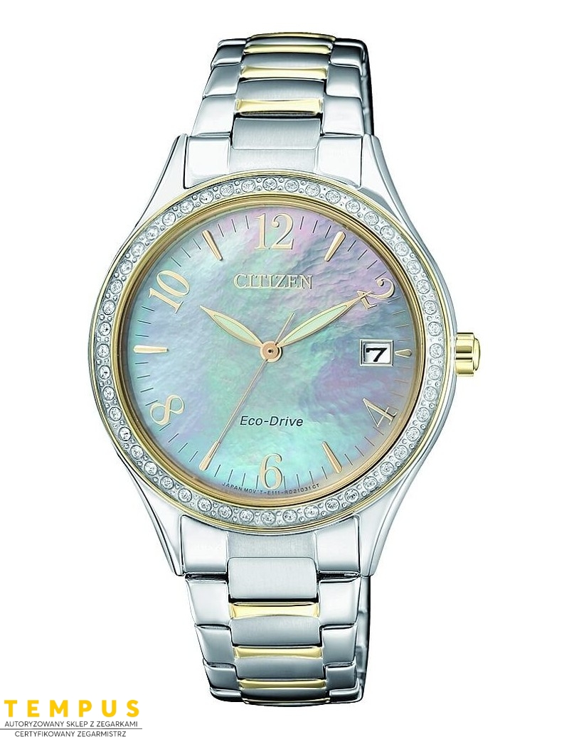 Zegarek klasyczny damski Citizen Classic Lady Elegance EO1184-81D na bransolecie
