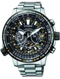 Zegarek sportowy męski Citizen SATELLITE WAVE CC7014-82E na bransolecie