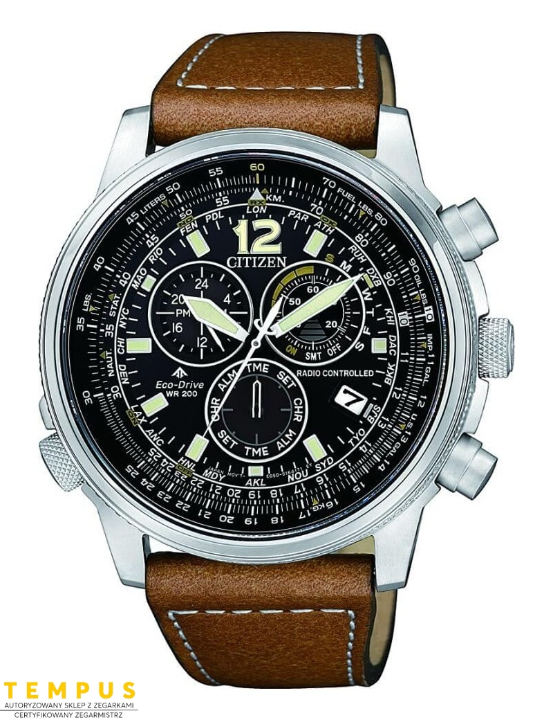 Zegarek męski Citizen RADIO CONTROLLED CB5860-27E na pasku