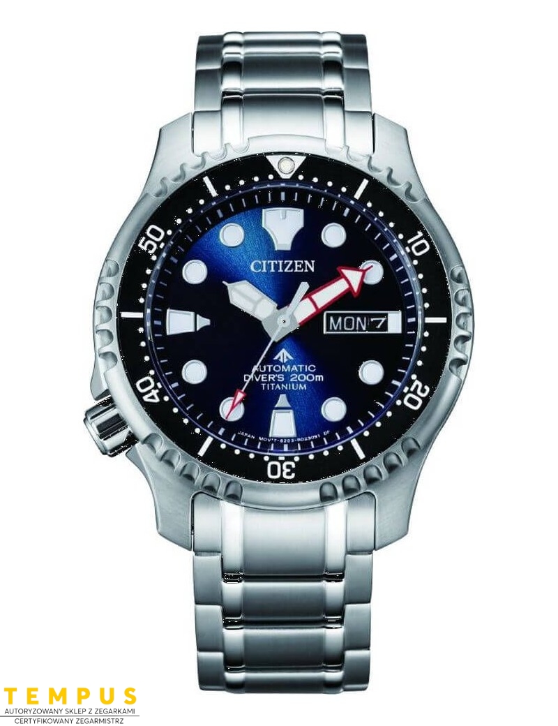 Zegarek sportowy męski Citizen PROMASTER NY0100-50ME na bransolecie