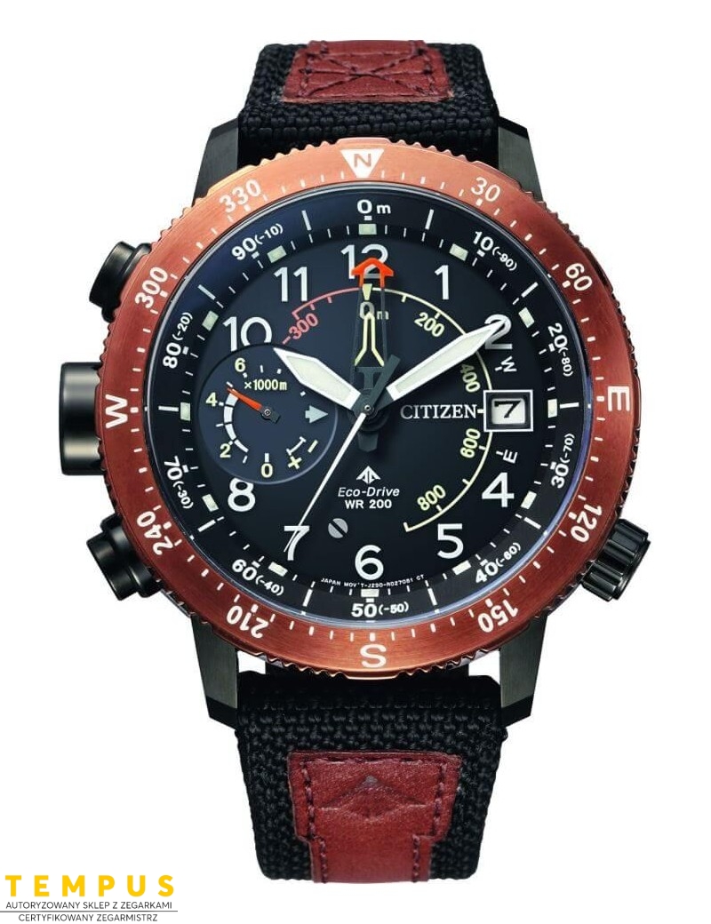 Zegarek sportowy męski Citizen PROMASTER BN4049-11E na pasku Zegarek sportowy męski Citizen PROMASTER BN4049-11E na pasku