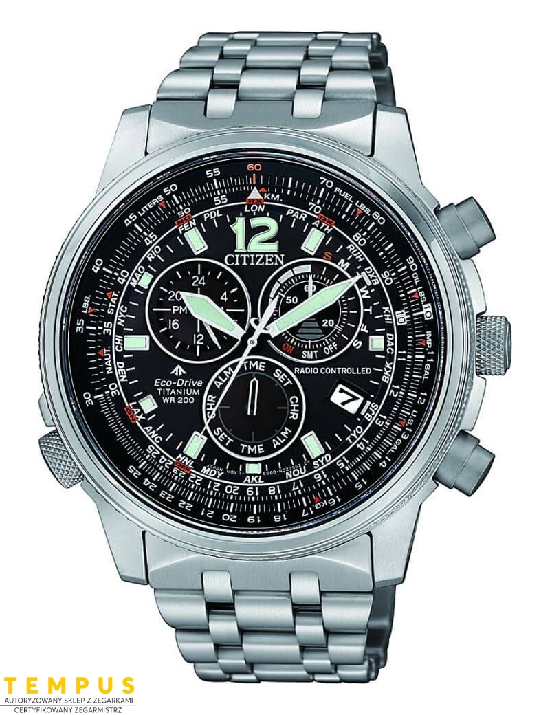 Zegarek męski Citizen CB5850-80E Radio Controlled Promaster SKY na bransolecie