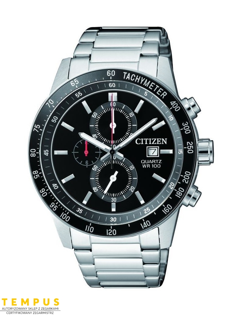 Zegarek sportowy męski Citizen Chrono AN3600-59E na bransolecie Zegarek sportowy męski Citizen Chrono AN3600-59E na bransolecie