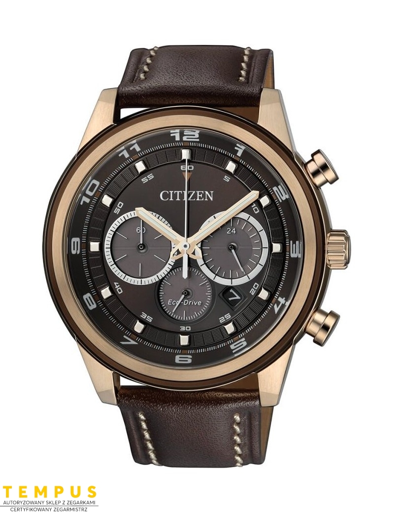Zegarek męski Citizen Chrono CA4037-01W na pasku Zegarek męski Citizen Chrono CA4037-01W na pasku