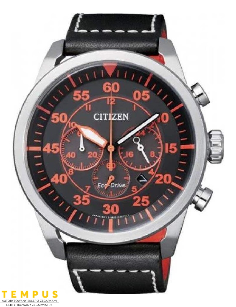 Zegarek męski Citizen Chrono CA4210-08E na pasku Zegarek męski Citizen Chrono CA4210-08E na pasku