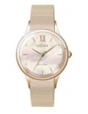 Zegarek klasyczny damski Citizen Lady Eco-Drive EM0813-86Y na bransolecie