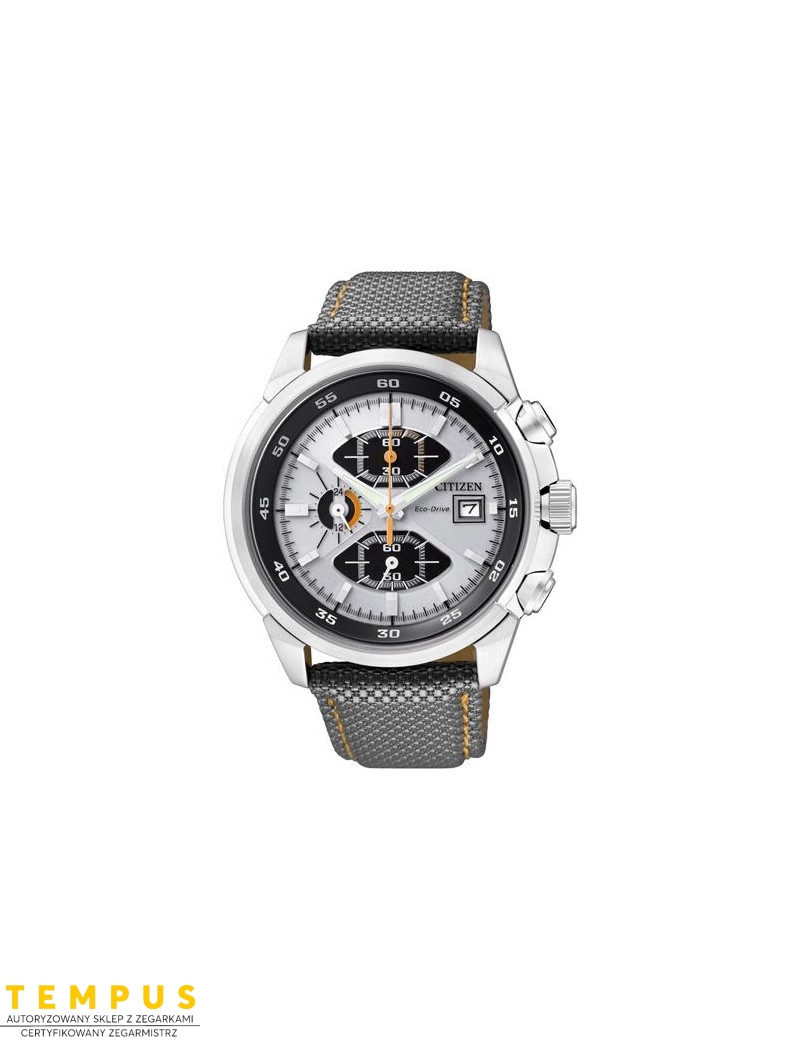 Zegarek męski Citizen Chrono CA0130-23A na pasku Zegarek męski Citizen Chrono CA0130-23A na pasku