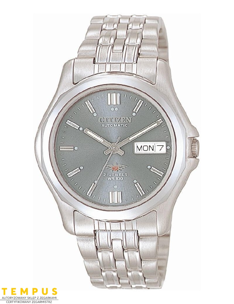 Zegarek męski Citizen MECHANICAL NH3770-51HE na bransolecie