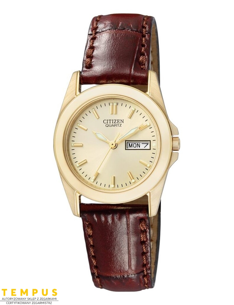 Zegarek klasyczny damski Citizen LEATHER EQ0562-03PE na pasku
