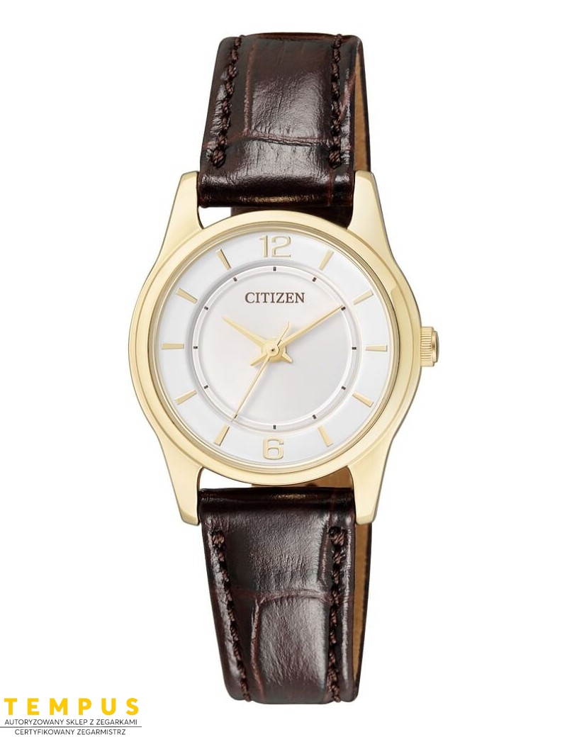 Zegarek klasyczny damski Citizen LEATHER ER0182-08A na pasku Zegarek klasyczny damski Citizen LEATHER ER0182-08A na pasku