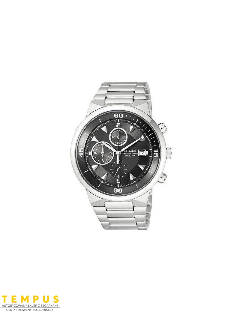 Zegarek sportowy męski Citizen Chrono AN3371-54E na bransolecie Zegarek sportowy męski Citizen Chrono AN3371-54E na bransolecie