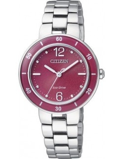 Zegarek klasyczny damski Citizen ELEGANCE EM0016-50W na bransolecie